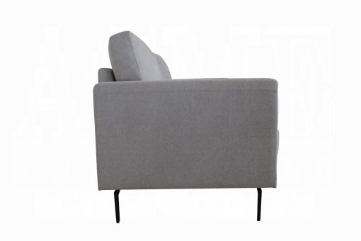 Acme Kyrene Light Gray Linen Loveseat - Image 4