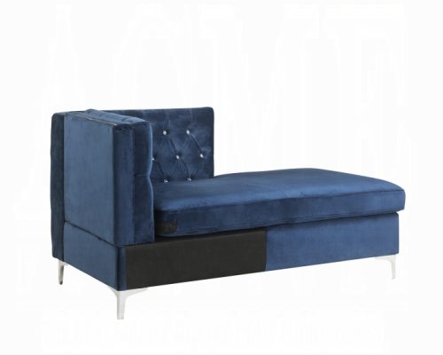 Acme Jaszira Blue Velvet Modular - Chaise