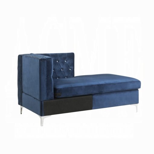 Acme Jaszira Blue Velvet Modular - Chaise