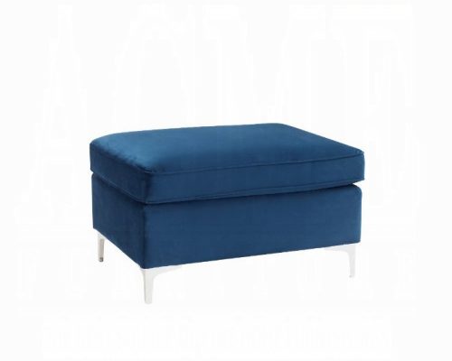 Acme Jaszira Blue Velvet Modular - Ottoman