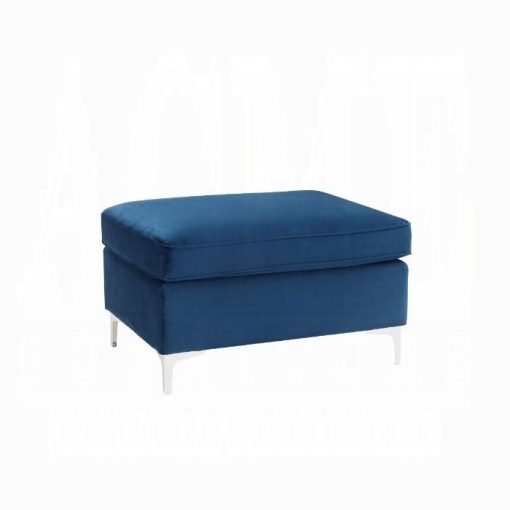 Acme Jaszira Blue Velvet Modular - Ottoman