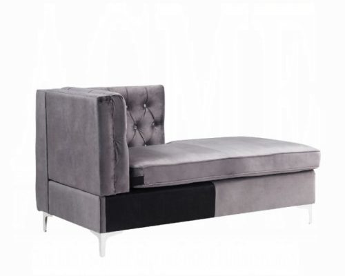 Acme Jaszira Gray Velvet Modular - Chaise