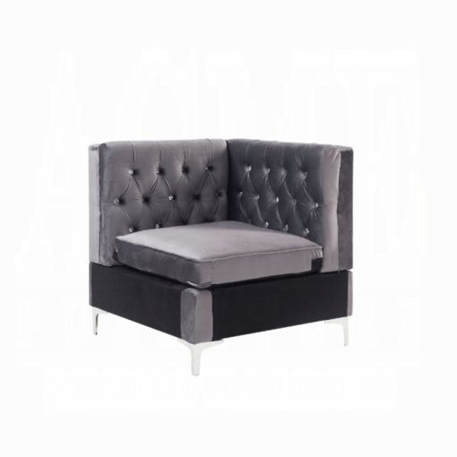 Acme Jaszira Gray Velvet Modular - Wedge