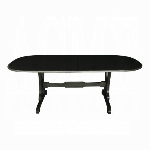 Acme House Beatrice Charcoal Dining Table - Image 4