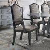 Acme House Beatrice Two Tone Gray Fabric & Charcoal Arm Chair -  Set of 2