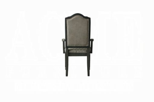 Acme House Beatrice Two Tone Gray Fabric & Charcoal Arm Chair -  Set of 2 - Image 3