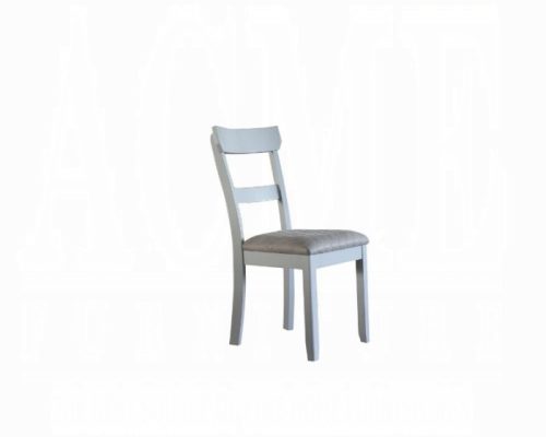 Acme House Marchese Two Tone Gray Fabric & Pearl Gray Side Chair -  Set of 2