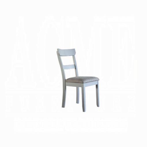 Acme House Marchese Two Tone Gray Fabric & Pearl Gray Side Chair -  Set of 2