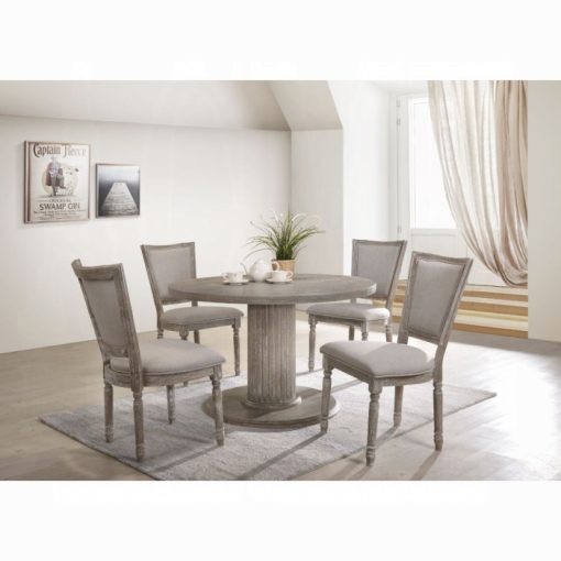 Acme Gabrian Reclaimed Gray Dining Table