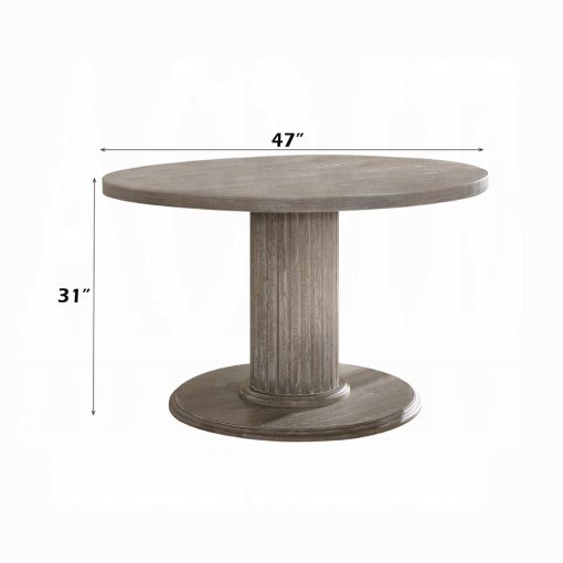 Acme Gabrian Reclaimed Gray Dining Table - Image 2