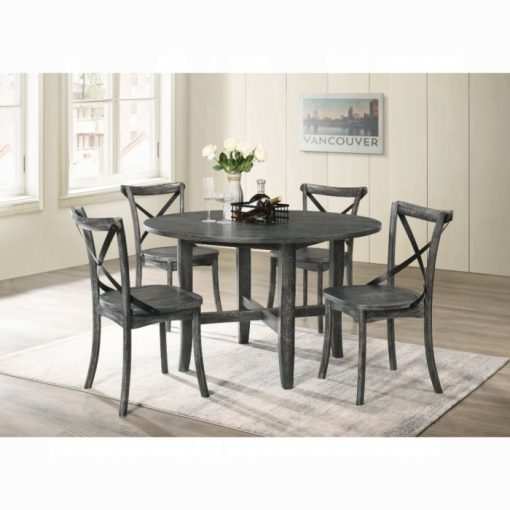 Acme Kendric Rustic Gray Dining Table