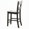 Acme Haddie Distressed Walnut Counter Height Chair -  Set of 2