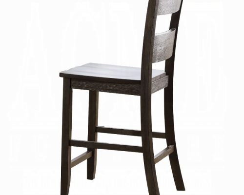 Acme Haddie Distressed Walnut Counter Height Chair -  Set of 2