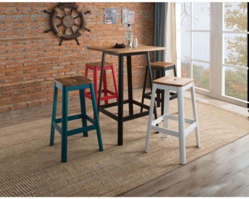 Acme Jacotte Natural & Black Bar Table