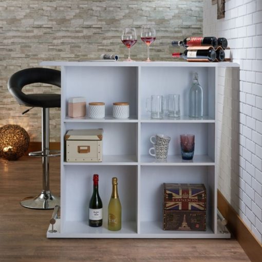 Acme Kite White High Gloss Bar Table