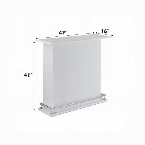 Acme Kite White High Gloss Bar Table - Image 4