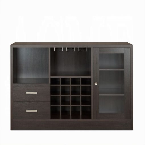 Acme Hazen Espresso Wine Cabinet - Image 4