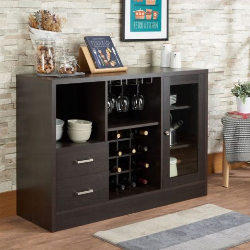 Acme Hazen Espresso Wine Cabinet