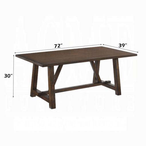Acme Kaelyn Dark Oak Dining Table - Image 4