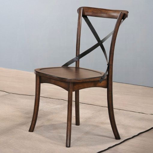 Acme Kaelyn Dark Oak & Black Side Chair - Set of 2