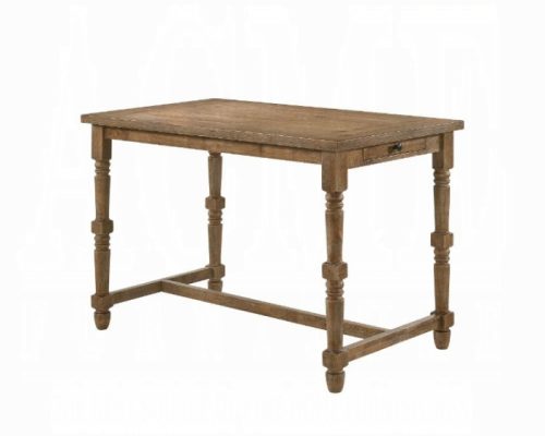 Acme Farsiris Weathered Oak Counter Height Table