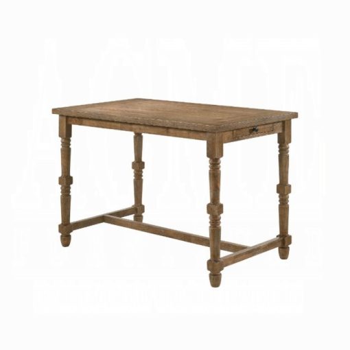 Acme Farsiris Weathered Oak Counter Height Table