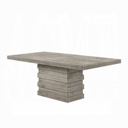 Acme Faustine Salvaged Light Oak Dining Table