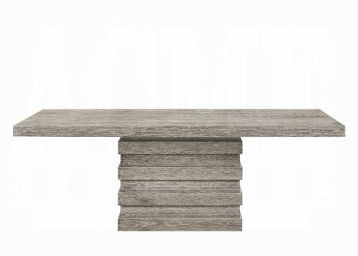 Acme Faustine Salvaged Light Oak Dining Table - Image 4