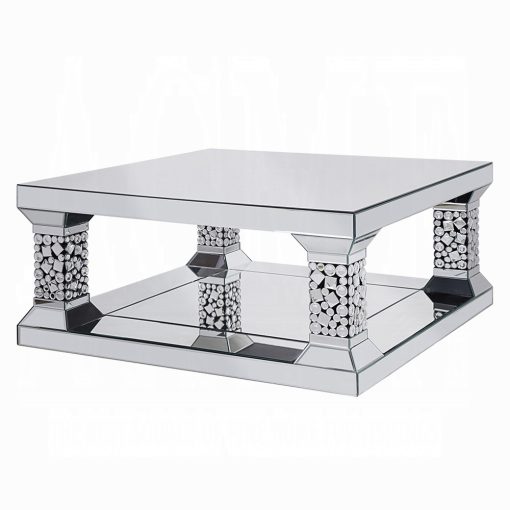 Acme Kachina Mirrored & Faux Gems Coffee Table - Image 2