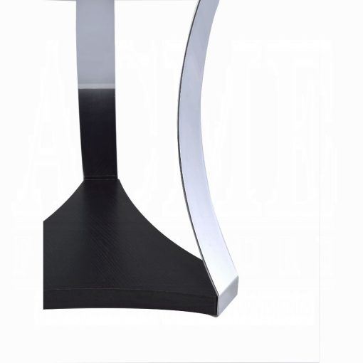 Acme Geiger Chrome & Black Glass End Table - Image 3