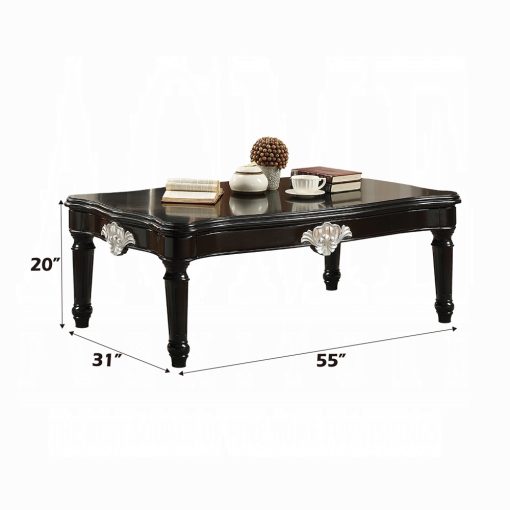Acme Ernestine Black Coffee Table - Image 2