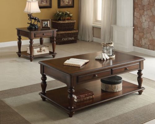 Acme Farrel Walnut Coffee Table with Lift Top