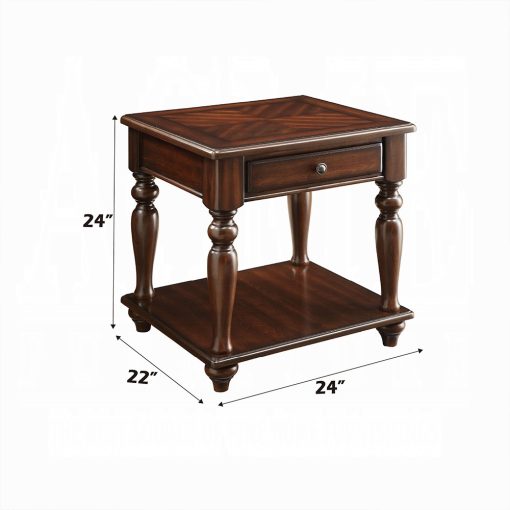Acme Farrel Walnut End Table - Image 3