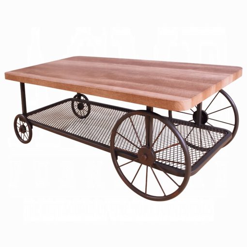 Acme Francie Oak & Antique Gray Coffee Table - Image 2