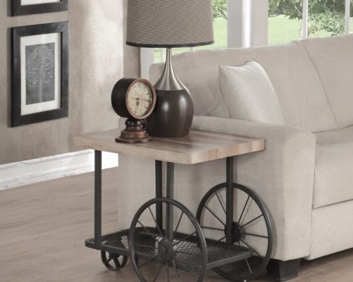Acme Francie Oak & Antique Gray End Table