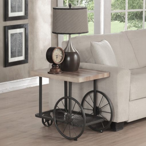 Acme Francie Oak & Antique Gray End Table