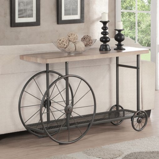 Acme Francie Oak & Antique Gray Sofa Table