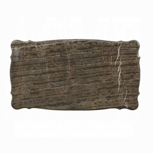 Acme Eustoma Natural Marble Top & Walnut Coffee Table - Image 5
