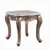 Acme Jayceon Natural Marble Top & Champagne End Table