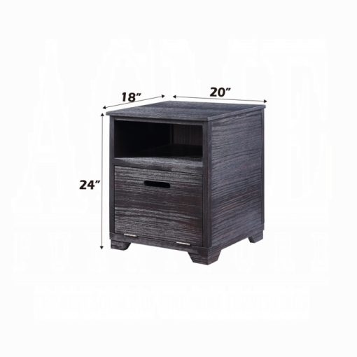 Acme Kamilia Antique Black End Table - Image 2