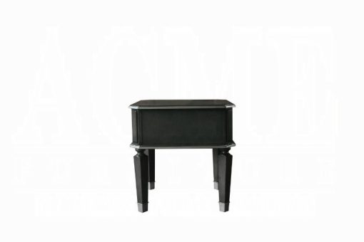 Acme House Beatrice Charcoal & Light Gray End Table - Image 4
