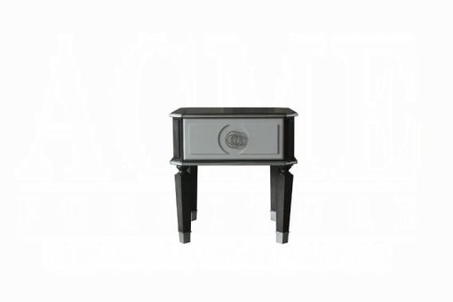 Acme House Beatrice Charcoal & Light Gray End Table - Image 9