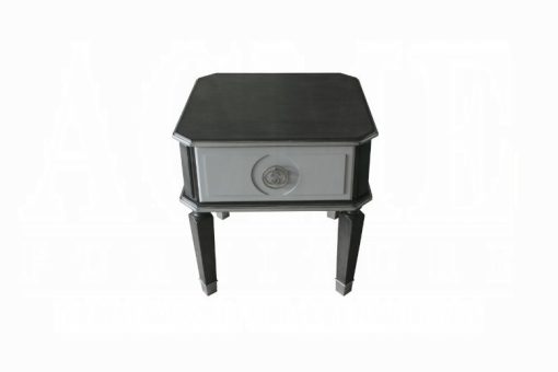 Acme House Beatrice Charcoal & Light Gray End Table - Image 10
