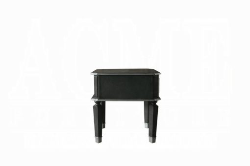 Acme House Beatrice Charcoal & Light Gray End Table - Image 6
