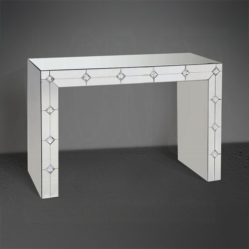 Acme Hessa Mirrored & Faux Rhinestone Console Table - Image 3