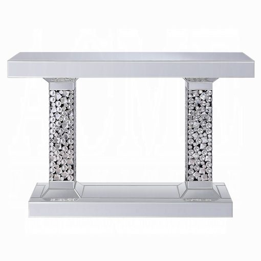 Acme Kachina Mirrored & Faux Gems Console Table - Image 3