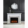 Acme Laksha Mirrored & Stone Fireplace