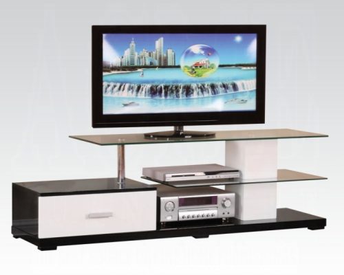 Acme Ivana White & Black TV Stand