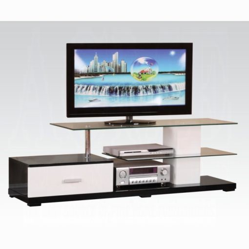 Acme Ivana White & Black TV Stand
