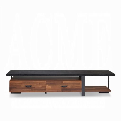 Acme Elling Walnut & Black TV Stand - Image 3